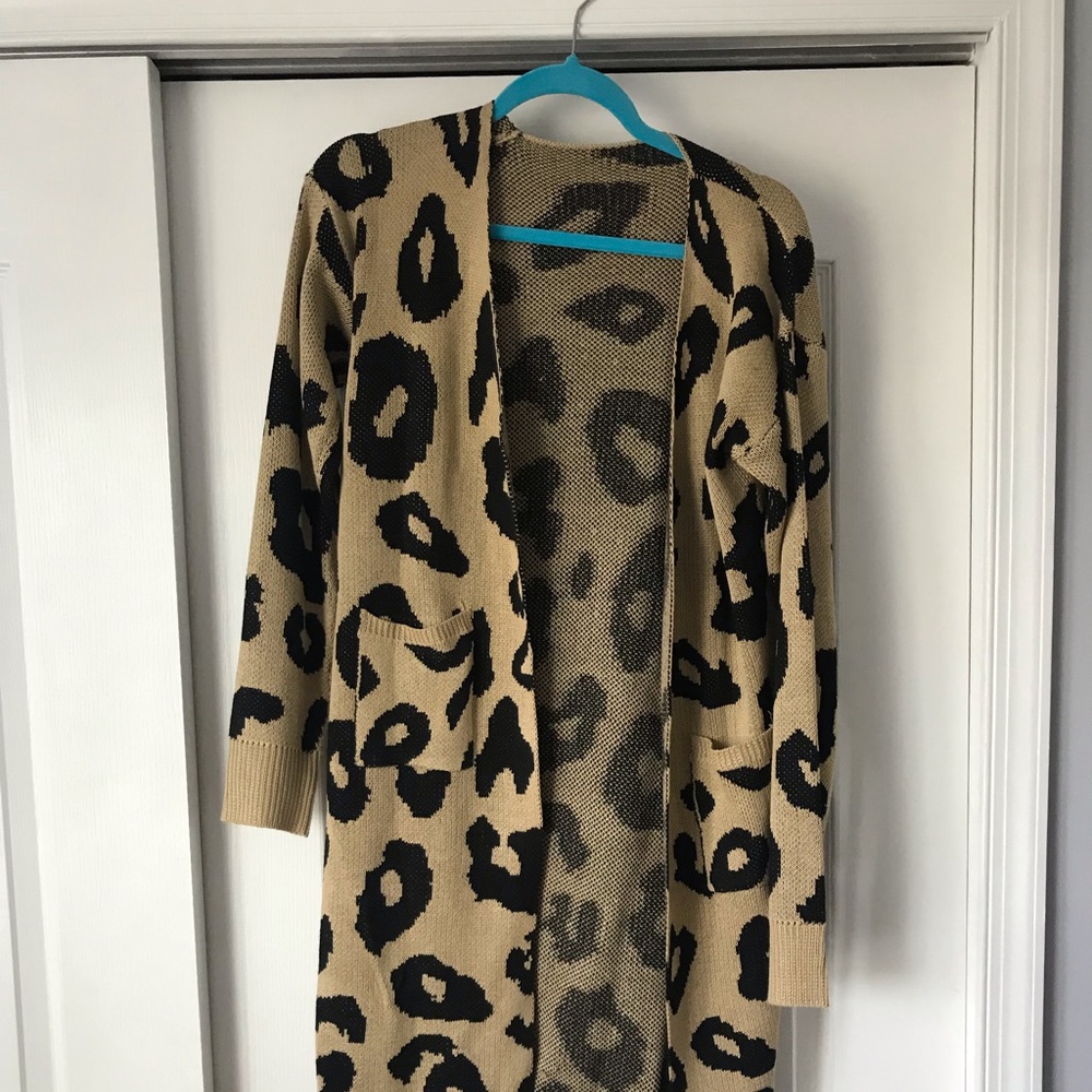 Long duster sweater